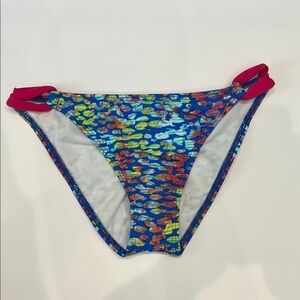 REEF neon leopard print swim bikini bottoms size small NWOT